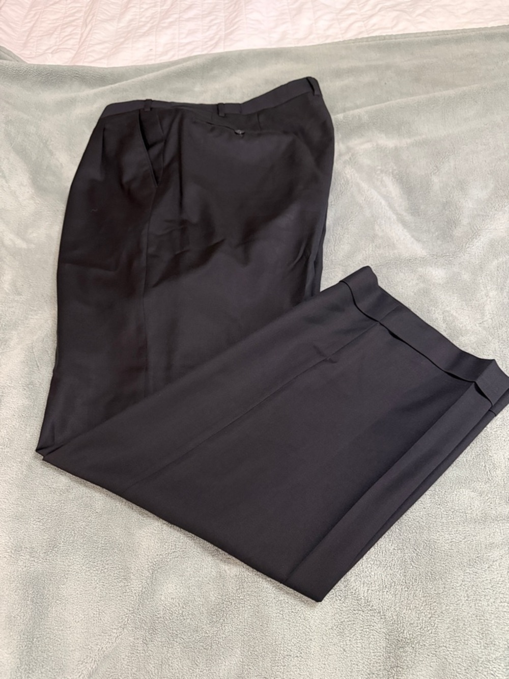 Santorelli Men's Black Dress Trousers